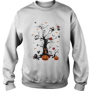 Cats Horror Kitties Tree Halloween Sweatshirt